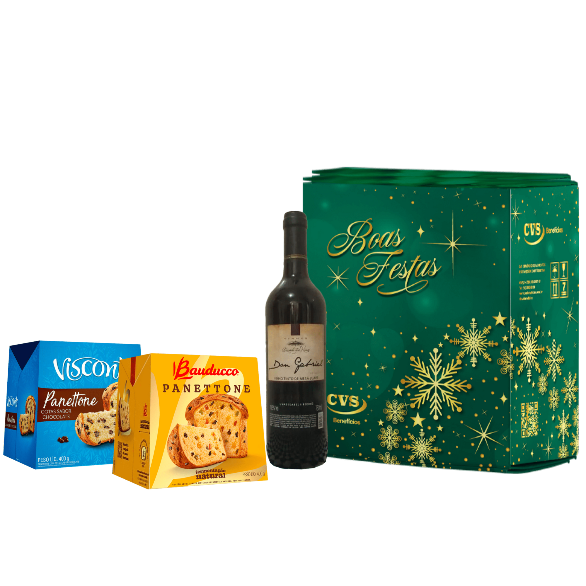 Kit Panettone e Vinho